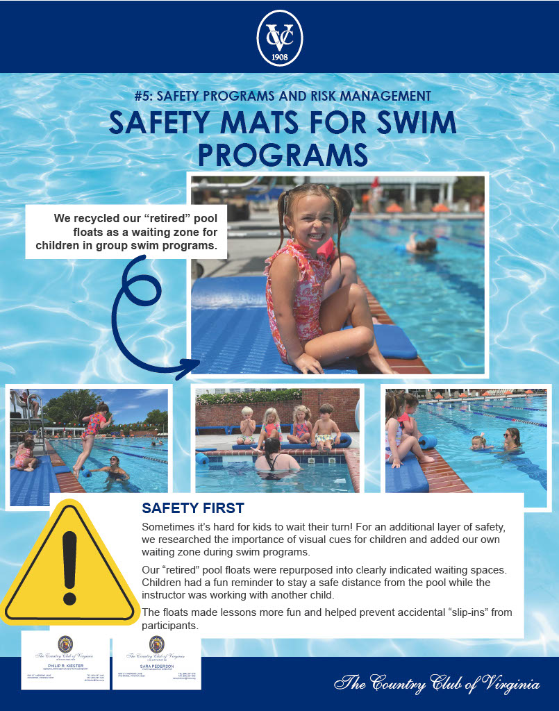 Safety Mats for Swim Programs | CMAA | Idea Fair